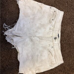 Calvin Klein Cream Jean Shorts for Women